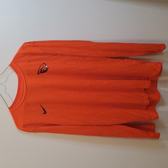 Nike Orange Long Sleeve Tee - Picture 1 of 4